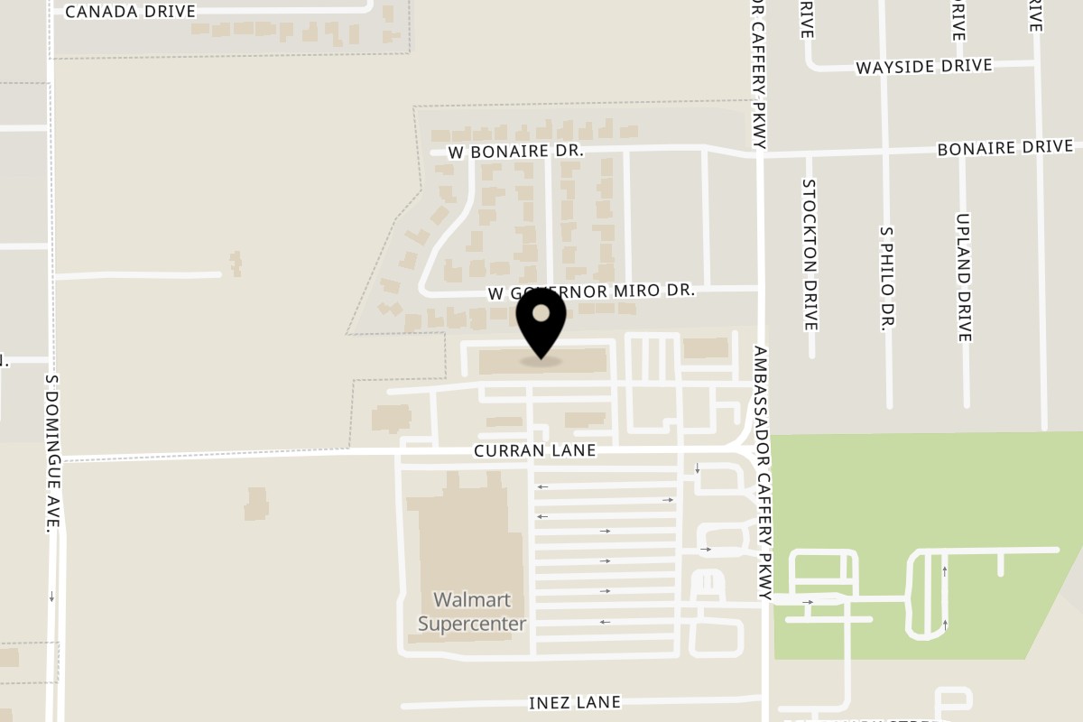Map showing the location of Pho Home on 120 Curran Ln in Lafayette